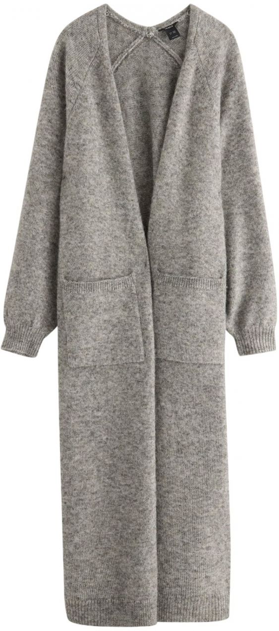 Lindex Pletený kabát 'Amaka'  sivá melírovaná