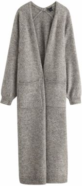 Lindex Pletený kabát 'Amaka'  sivá melírovaná