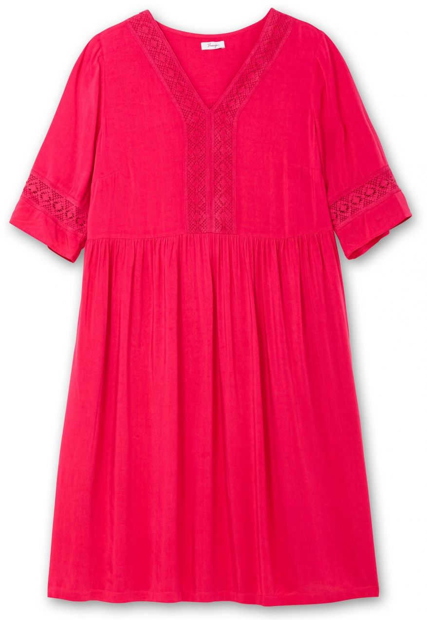 SHEEGO Letné šaty  malinová