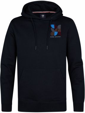 Petrol Industries Mikina  azúrová / hnedá / sivá / čierna