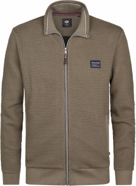 Petrol Industries Tepláková bunda 'Kenai'  námornícka modrá / hnedá