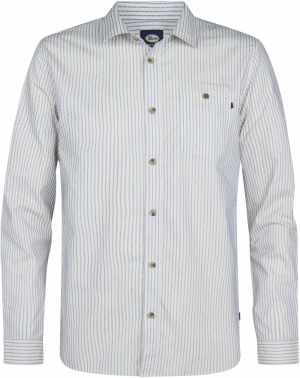 Petrol Industries Košeľa  modrá / biela