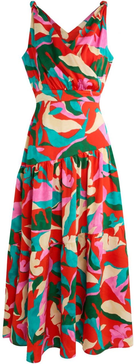 Morgan Letné šaty  krémová / zelená / oranžová / ružová