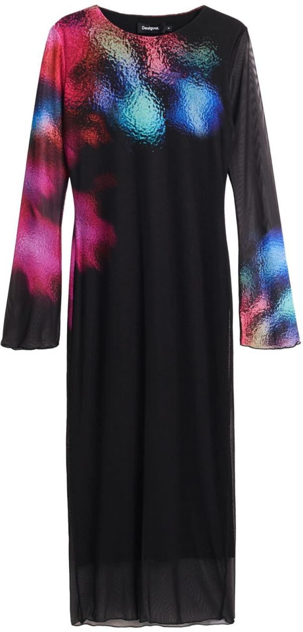 Desigual Šaty  zmiešané farby / čierna
