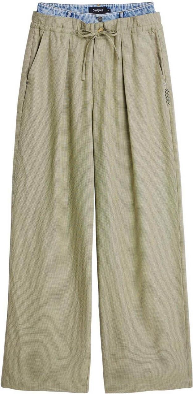 Desigual Nohavice  zelená