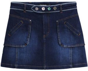 Desigual Sukňa  modrá / krvavo červená