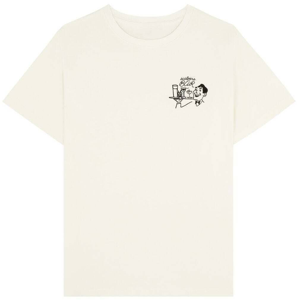 Scalpers Tričko 'Scwaiter'  krémová / čierna