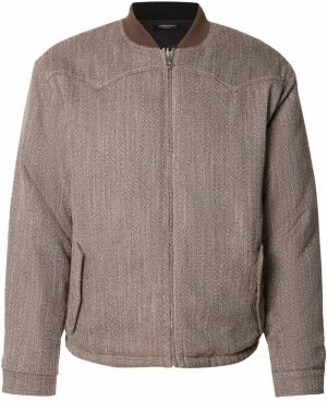 SCOTCH & SODA Prechodná bunda  tmavohnedá / biela