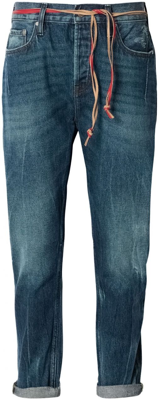 SCOTCH & SODA Džínsy 'DEAN'  tmavomodrá / červená