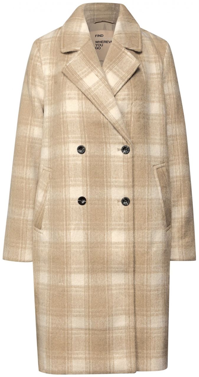 STREET ONE Prechodný kabát  béžová / farba ťavej srsti / svetlobéžová