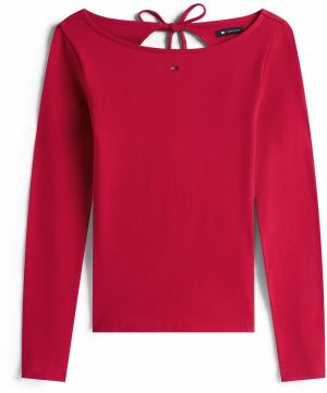 Tommy Jeans Tričko  červená