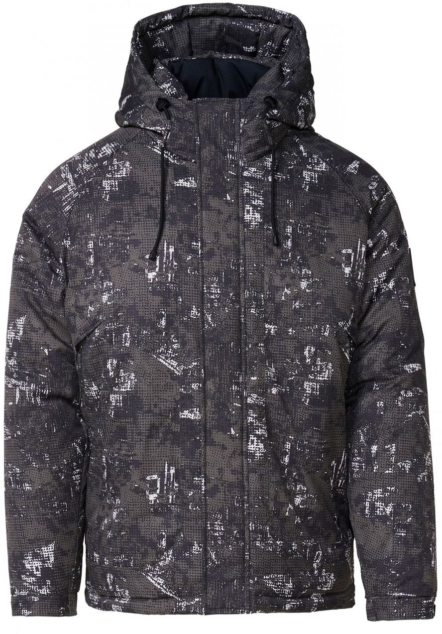 KOROSHI Zimná bunda  čierna / biela