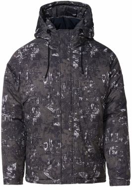 KOROSHI Zimná bunda  čierna / biela