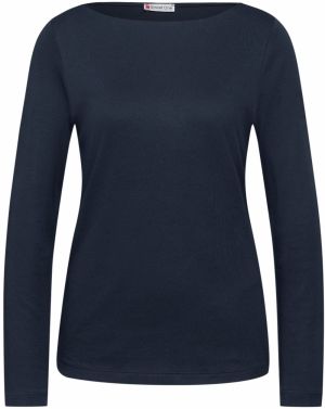 STREET ONE Tričko 'New Lanea'  námornícka modrá