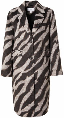 VILA Prechodný kabát 'VISIMBA'  tmavobéžová / čokoládová / tmavohnedá