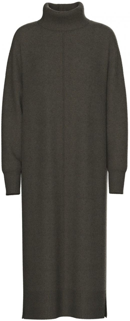 PIECES Pletené šaty 'PCMALOU'  čokoládová