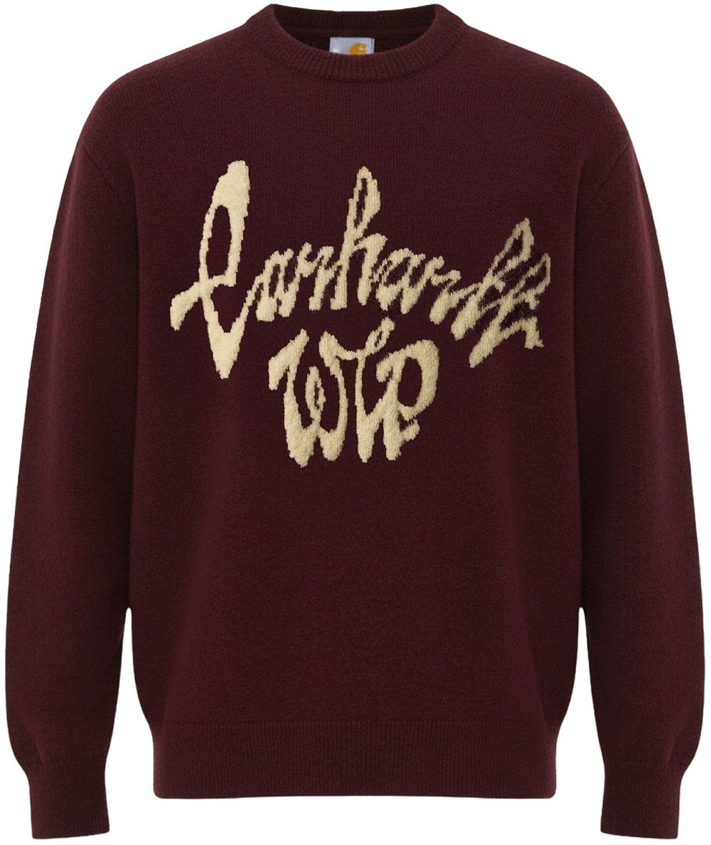 Carhartt WIP Sveter 'Chedda'  svetložltá / bordová