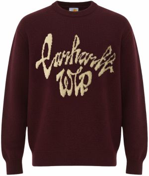 Carhartt WIP Sveter 'Chedda'  svetložltá / bordová