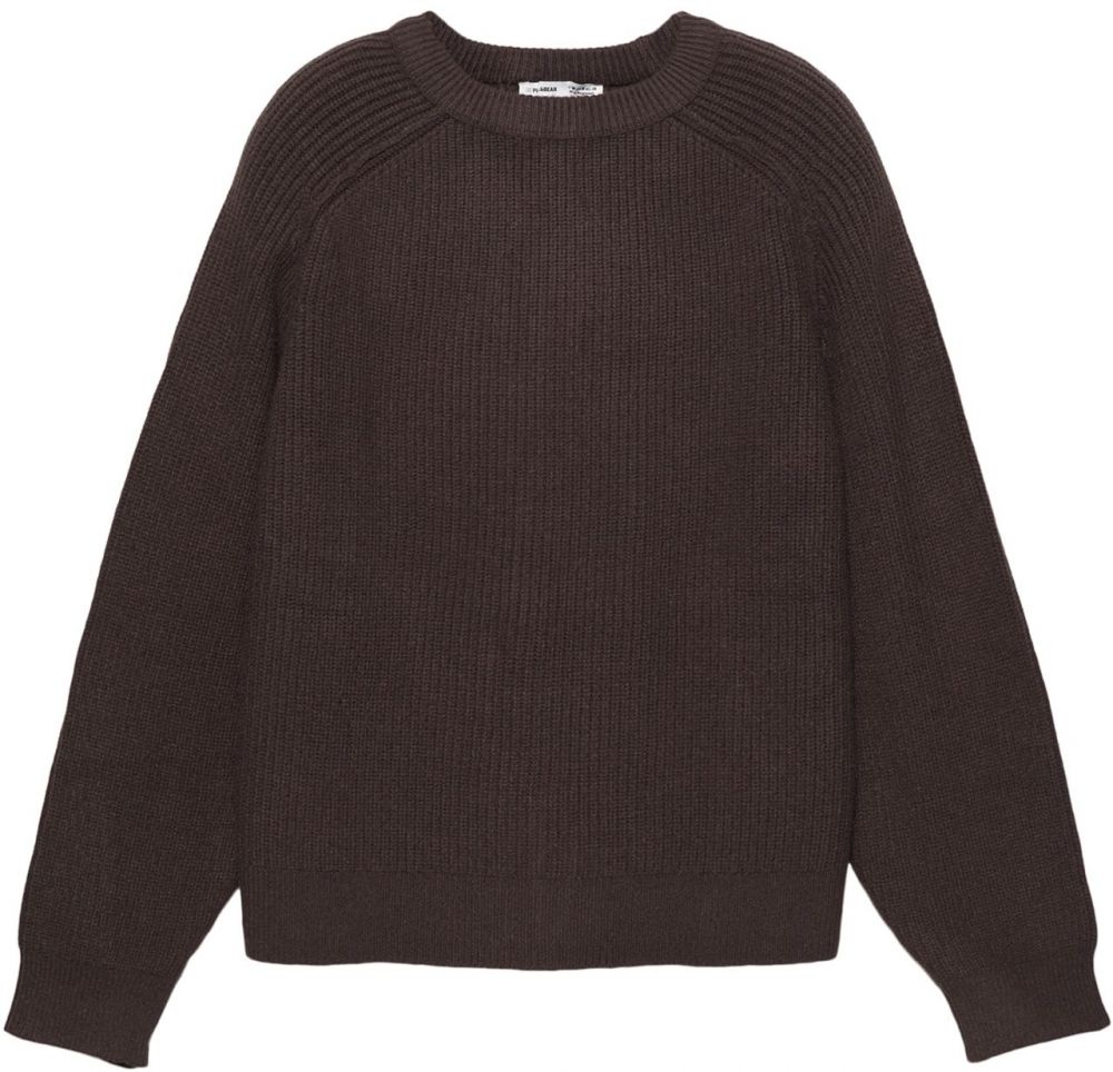 Pull&Bear Sveter  tmavohnedá