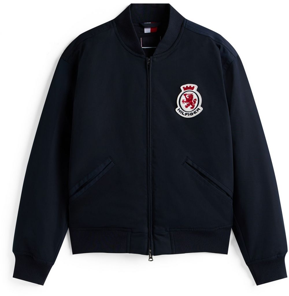 TOMMY HILFIGER Prechodná bunda  námornícka modrá / červená / biela