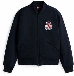 TOMMY HILFIGER Prechodná bunda  námornícka modrá / červená / biela