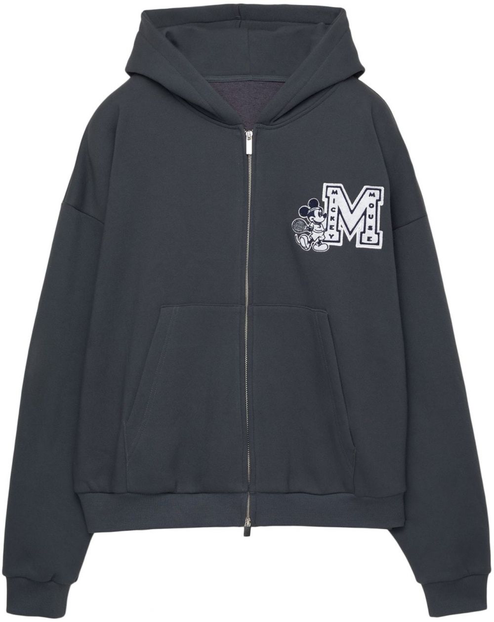 Pull&Bear Tepláková bunda 'Mickey Mouse'  antracitová / biela
