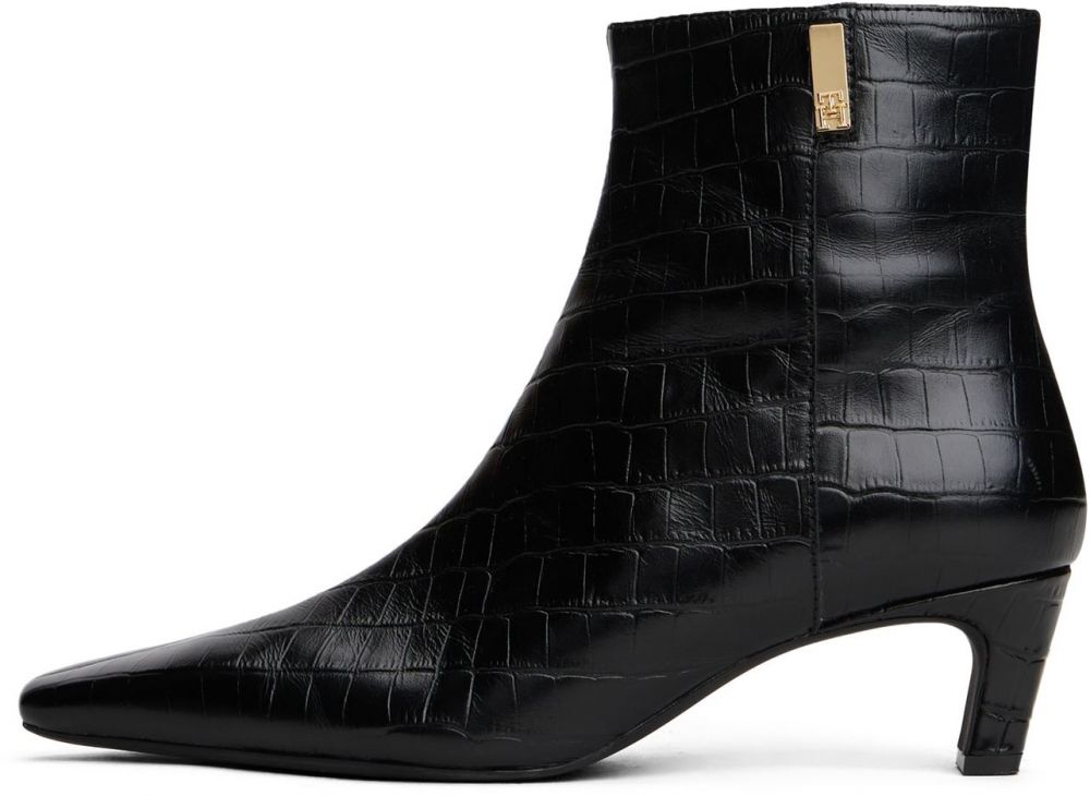 TOMMY HILFIGER Členkové čižmy  čierna