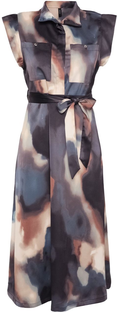 Vero Moda Petite Šaty 'VMJOA'  béžová / krémová / čierna