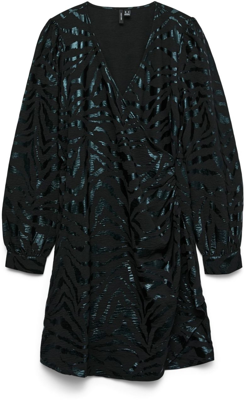 VERO MODA Šaty 'VMCARLA'  tmavozelená / čierna