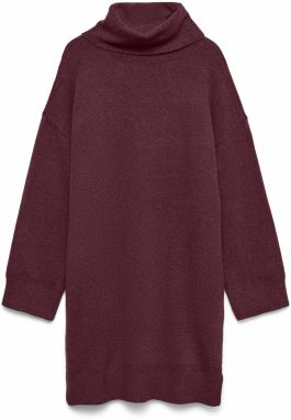 VERO MODA Pletené šaty 'VMAQUARIUS'  vínovo červená