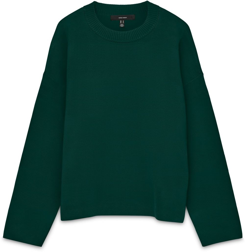 VERO MODA Sveter 'VMSILJE'  tmavozelená