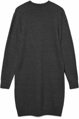 VERO MODA Pletené šaty 'VMBOOM'  tmavosivá