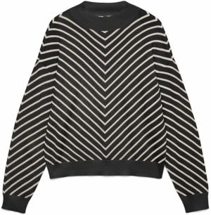VERO MODA Sveter 'VMCAPRICORN'  čierna / biela