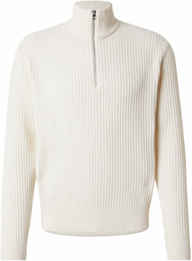 JACK & JONES Sveter 'JCOGRID'  krémová