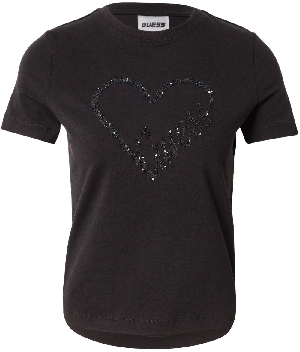 GUESS Tričko 'LOVE'  čierna