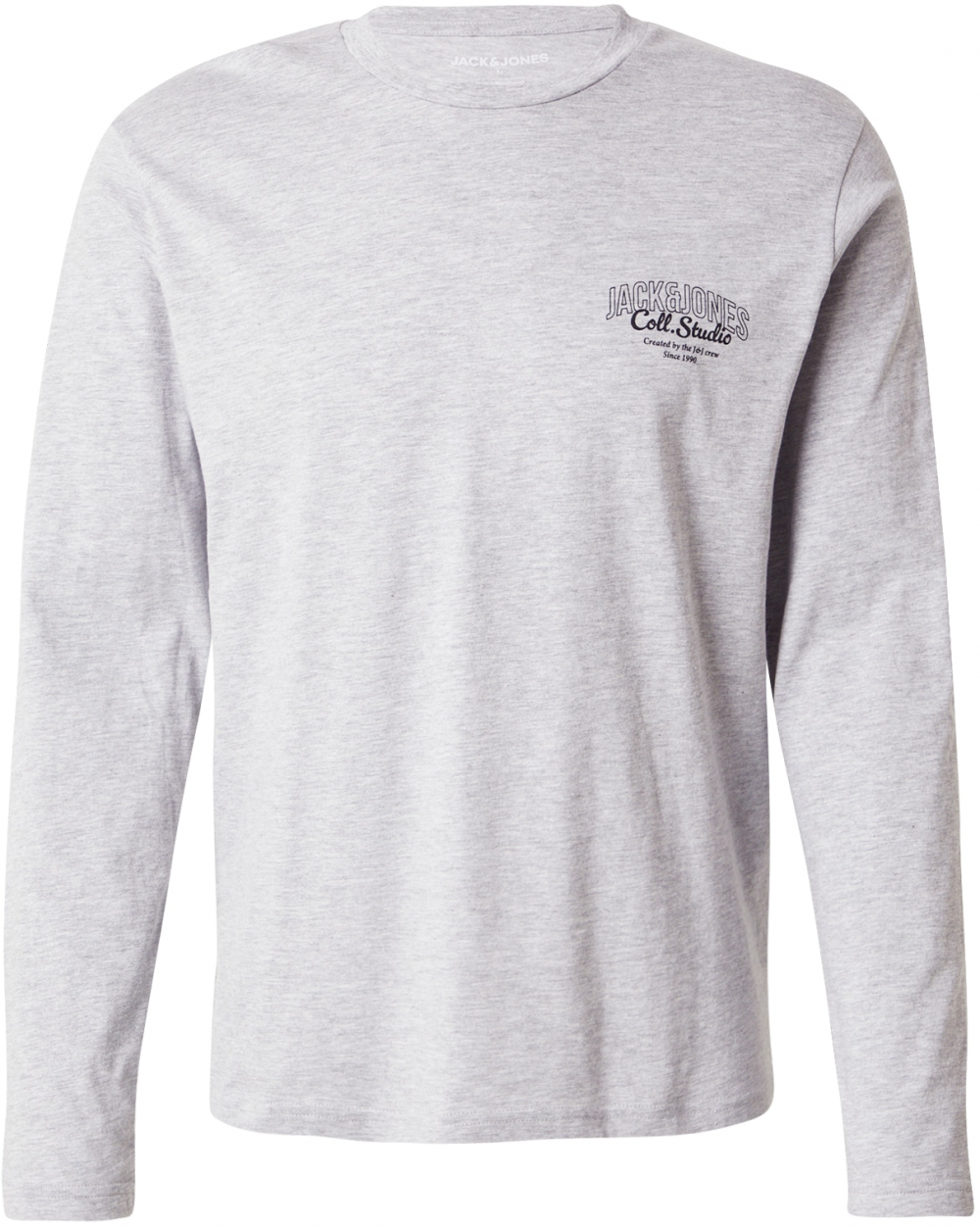 JACK & JONES Tričko 'JJMAKOTO'  svetlosivá / čierna