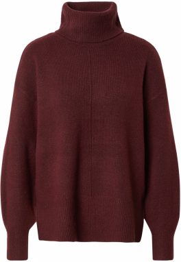 PIECES Sveter 'PCMALOU'  vínovo červená