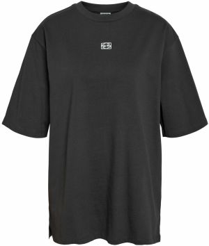 Noisy may Tričko 'NMKOKOON'  antracitová / biela