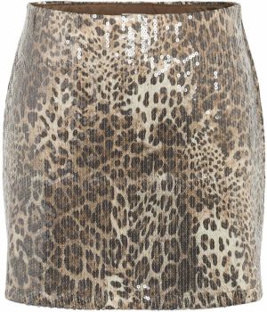 Noisy may Sukňa 'NMJESSY'  krémová / tmavobéžová / čierna