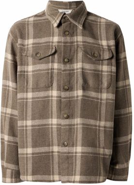 SELECTED Košeľa 'SLHPABLO'  hnedá melírovaná / biela