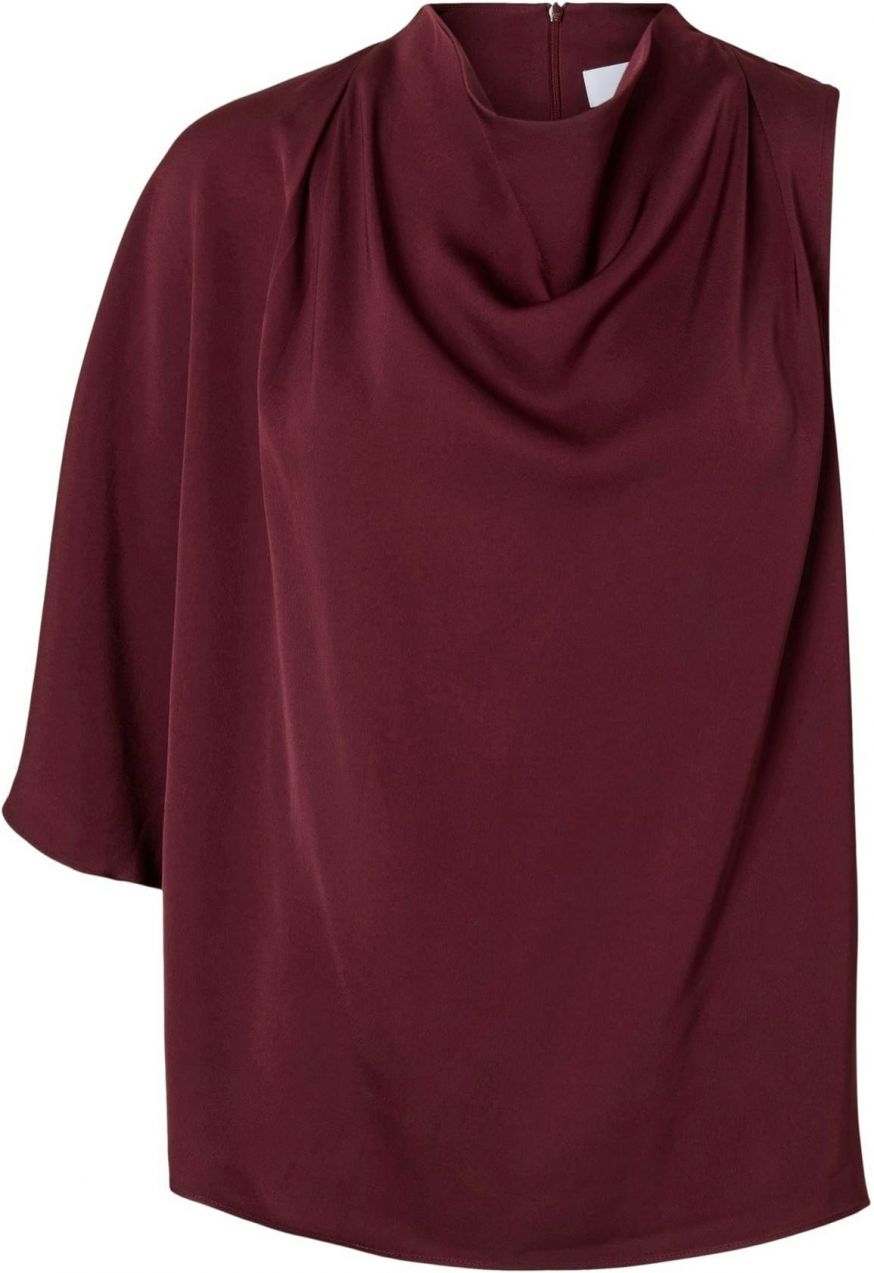 SELECTED Blúzka 'SLFLAURINA'  farba lesného ovocia