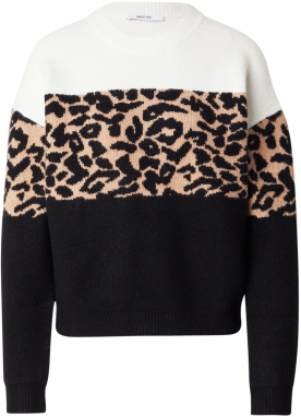 ABOUT YOU Sveter 'Sydney'  béžová / čierna / biela