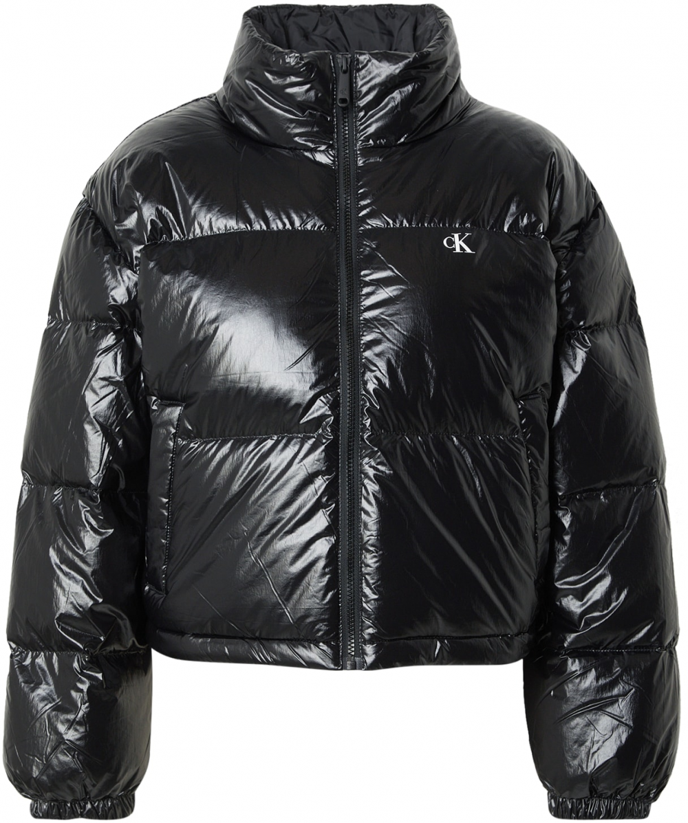 Calvin Klein Jeans Zimná bunda  čierna / biela