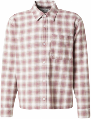 HOLLISTER Košeľa  béžová / svetlofialová / šedobiela