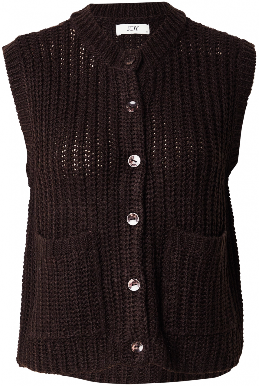 JDY Pletená vesta 'JDYMABEL'  čokoládová