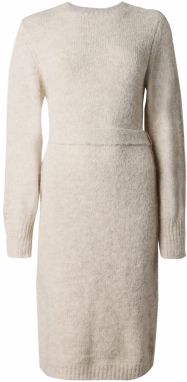 VILA Pletené šaty 'VILAMPE'  prírodná biela