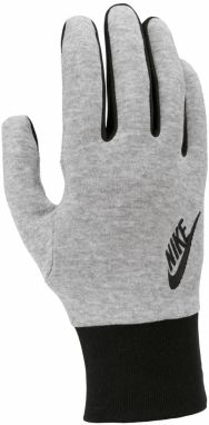 NIKE Prstové rukavice 'Club Fleece 2.0'  sivá melírovaná / čierna
