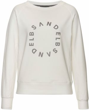 Elbsand Mikina  krémová / strieborná