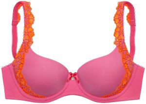 LASCANA Podprsenka 'Wanda'  oranžová / svetloružová