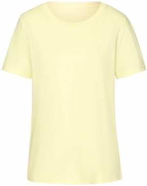 BEACH TIME Tričko  pastelovo žltá